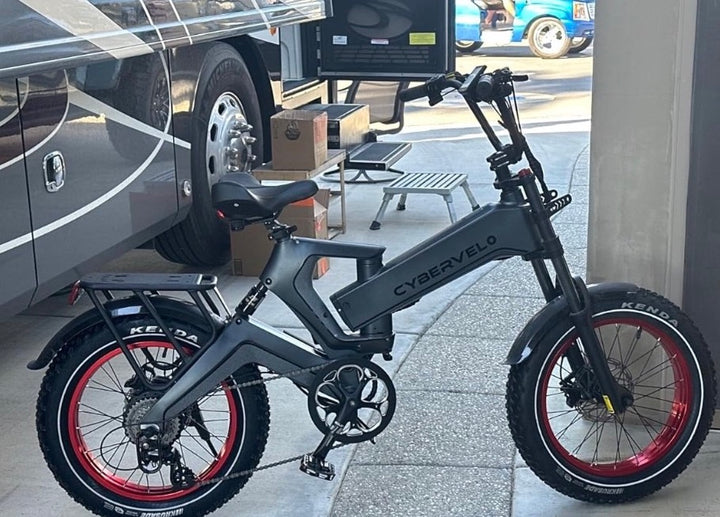 Folded EK6 electric bike customer image